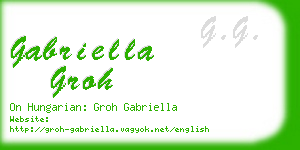 gabriella groh business card